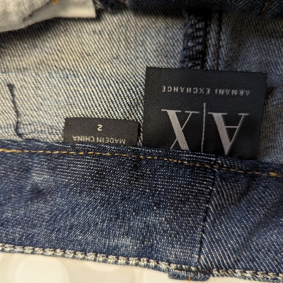 Armani Exchange size 2 mini Jean skirt - Picture 2 of 3